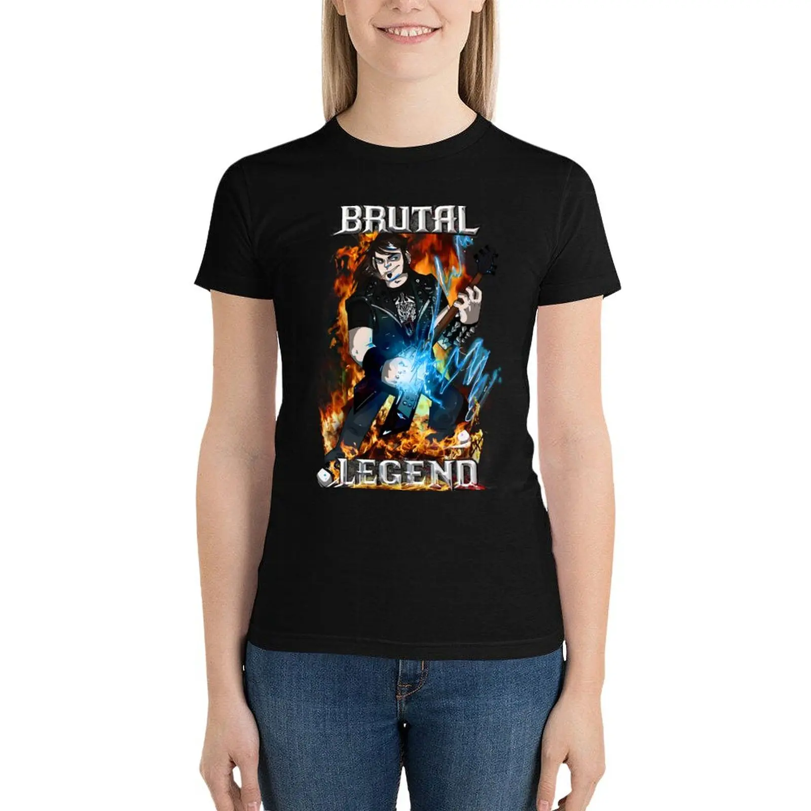 Brutal Legend Eddie Riggs T-Shirt kawaii clothes aesthetic clothes cute clothes anime korean Women's