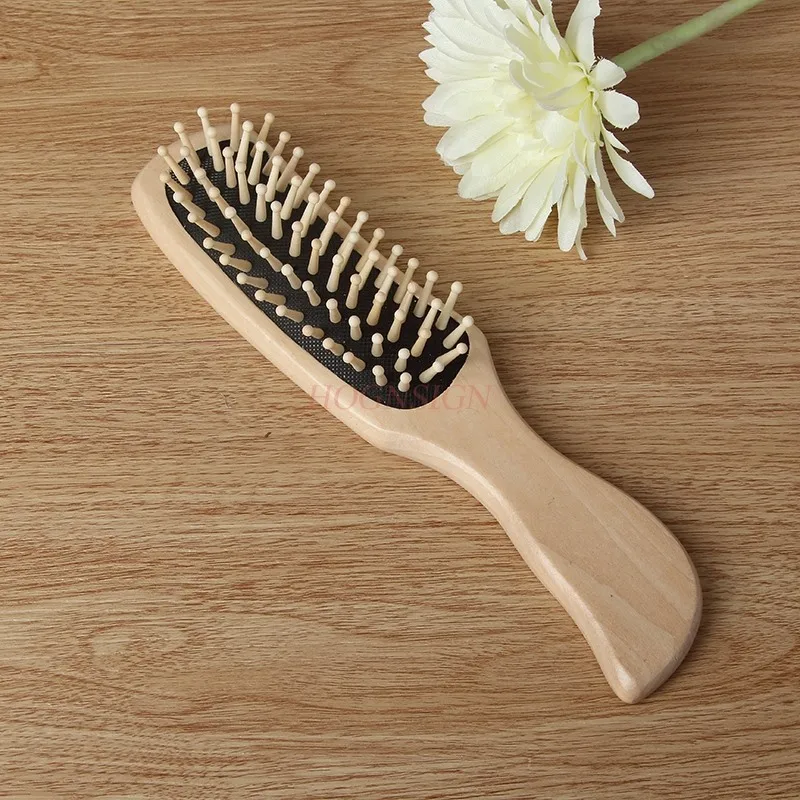 مشط تدليك الوسادة الهوائية، مشط الشعر، مشط تجعيد الشعر، مشط خشبي مضاد للكهرباء الساكنة #2
