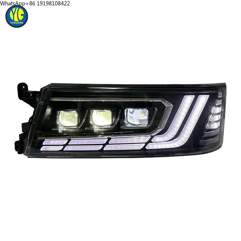 YU GUANG LED Head Light for Toyota Coaster Bus Headlight 2007-2019 Car Accessories Upgrade 24V LED Headlamp Front Lights