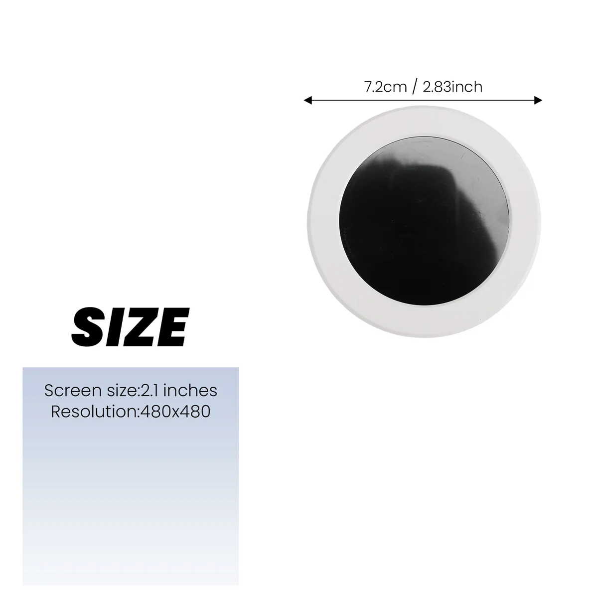 Kit Layar Tampilan 2.1 Inci Baru Monitor Suhu CPU LCD Tampilan Suhu Waktu Nyata dengan Lampu Latar Super Terang untuk PC Putih