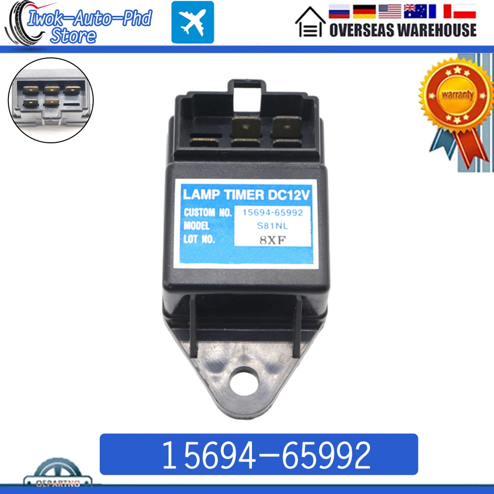 15694-65992 12V Lamp Glow Plug Timer 15694-65990 for Kubota for TC35 TC35D TC40 TC40D TC45 TC45D S81Nl 1569465990