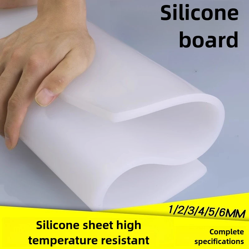 

High-Temp Silicone Sheet 1-35mm Thick - Shock-Absorbing Sealing Gasket & Elastic Rubber Pad