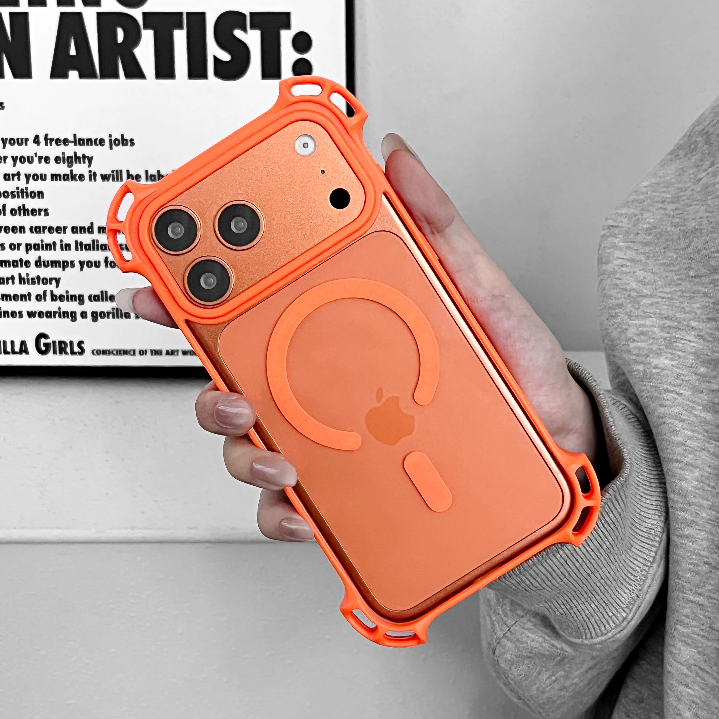 

Transparent Shockproof Magnetic Phone Case For iPhone 17 16 14 15 Pro Max 16 15 14Plus For Magsafe Bumper Wireless Charge Cover