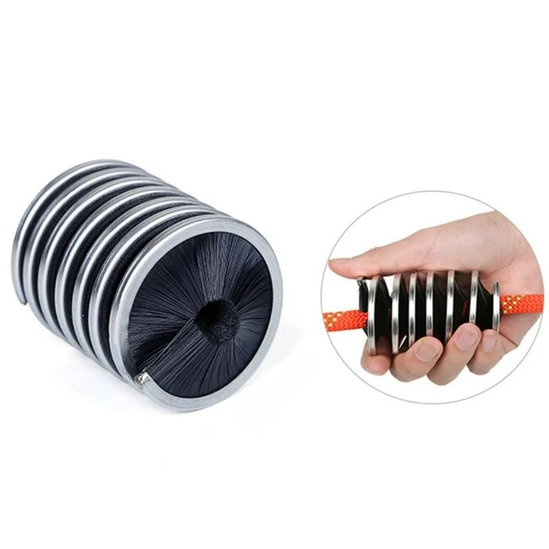 Cepillo cuerda nylon acero inoxidable cepillo para trepador roca cepillo limpieza cepillo