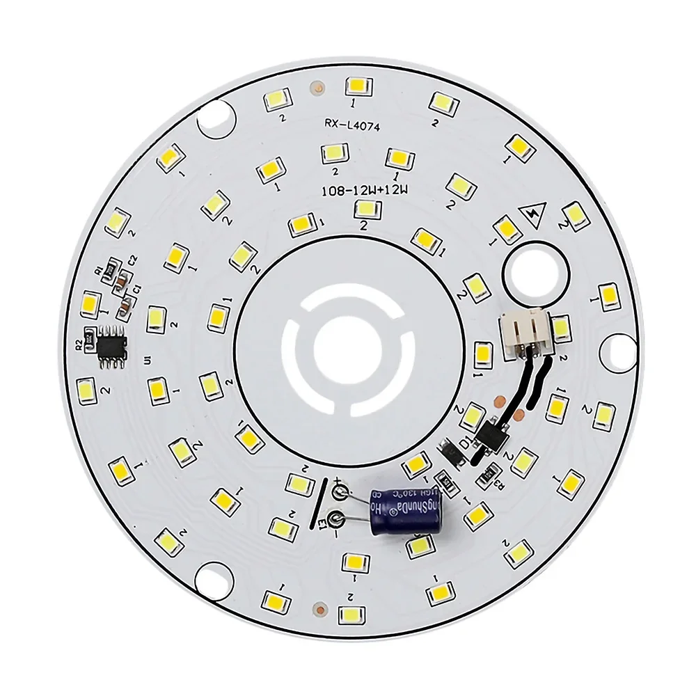 220V 6W 8W 12W 24W 36W 3-kolorowy panel świetlny bez sterowników Akcesoria Zamiennik żyrandola domowego Żarówka Patch