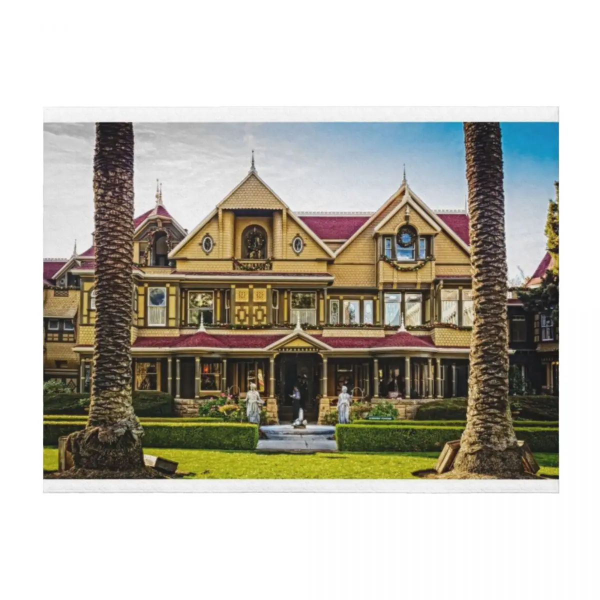 

Winchester Mystery House Throw Blanket Summer Warm Fashion Sofas Hairy Blankets