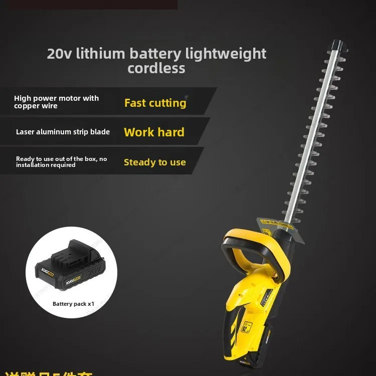 

Electric Hedge Trimmer Portable Tea Landscaping Garden Fence Trimming Branches Scissors Rechargeable Pruning Machine
