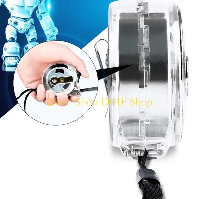 D84F Retractable Ergonomic Grip Stainless Steel Tape Measure Durability ABS Carbon Steel Body For Precise Use Easy to Carry