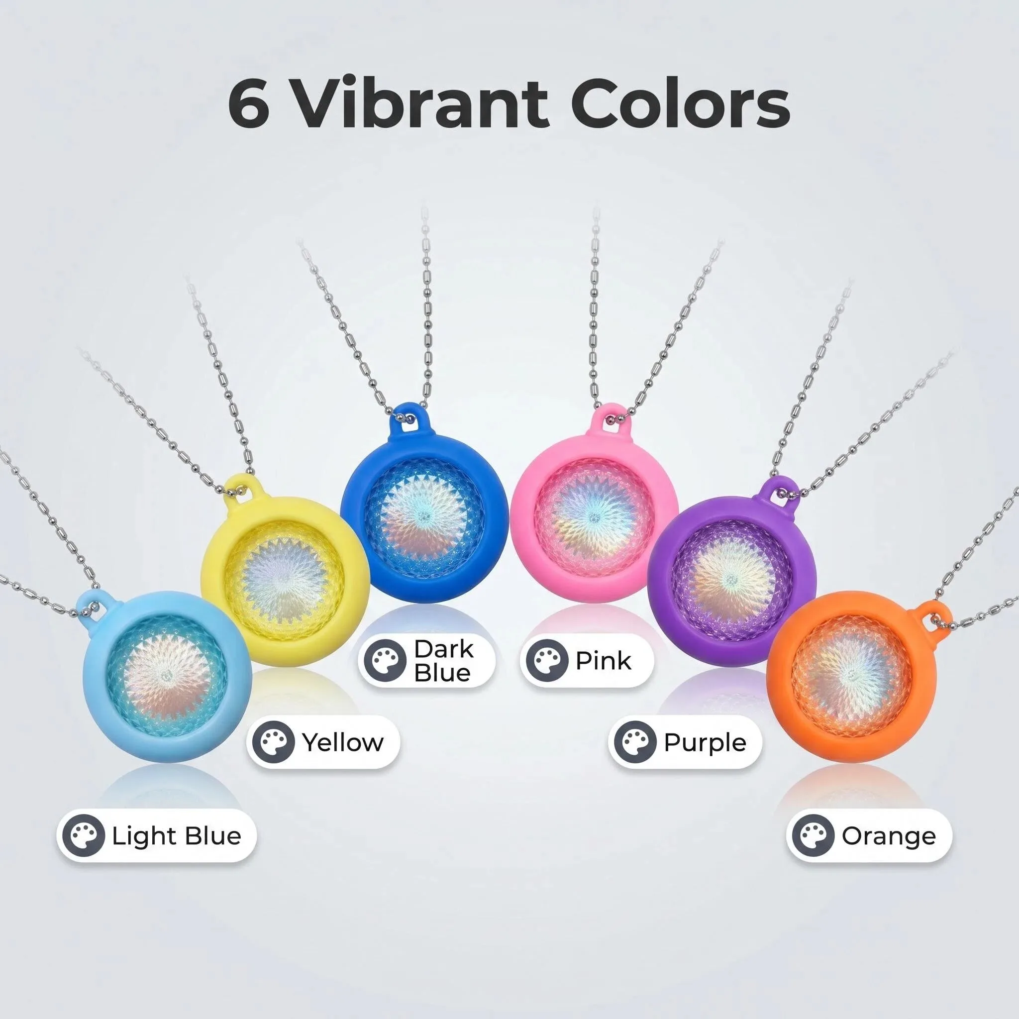 

4000cc High Ions Colorful Fashion Bio Energy Disc Pendant Mini Alpha Spin Ionic Necklace Jewelry