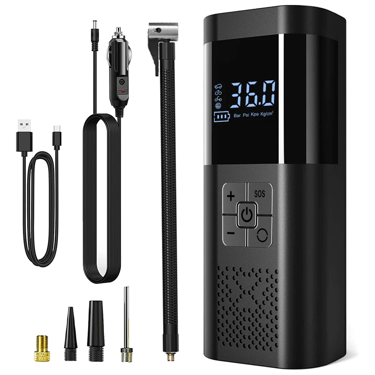 AliExpress 150PSI Car Air Compressor Portable Electric Air Pump Car Tire Inflator For Motorcycle Bicycle Tire Air Filling Pump