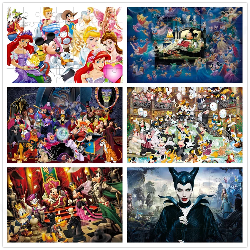

Коллекция пазлов с персонажами Диснея, 108/200/300/500/1000 элементов, ручная сборка, подарок на день рождения или Рождество для детей