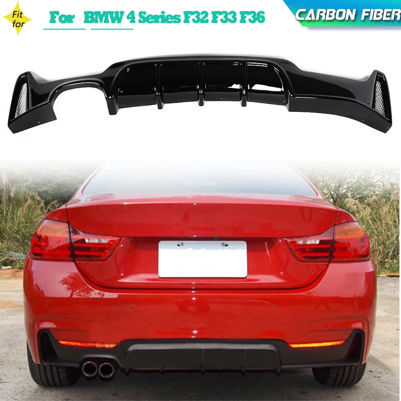 

ABS Gloss Black Car Rear Diffuser Spoiler for BMW 4 Series F32 F33 F36 M-Sport 420i 440i 2014-2018 Rear Diffuser Lip Body Kit