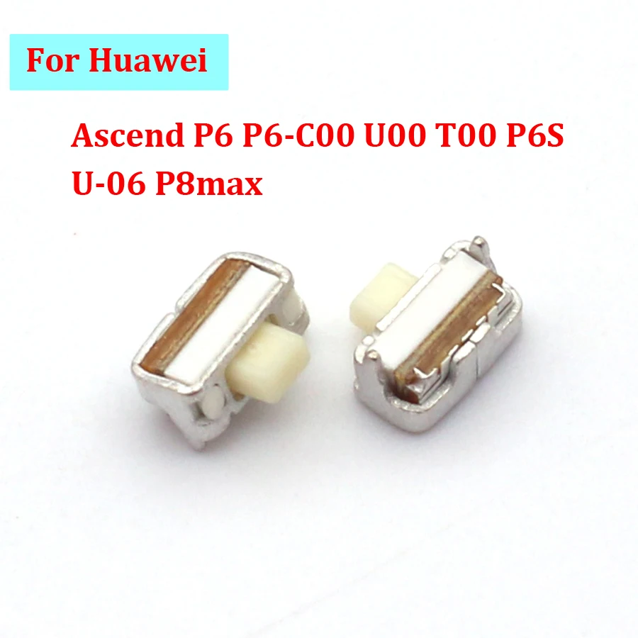 2PCS 4mm Power On Off Switch Volume Key Button Replacement Repair Parts For Huawei Ascend P6 P6-C00 U00 T00 P6S U-06 P8max