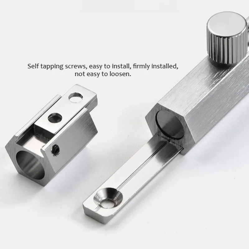 Anti-lock aluminum alloy bolt multi-specification solid thickened bolt door and window anti-theft bolt