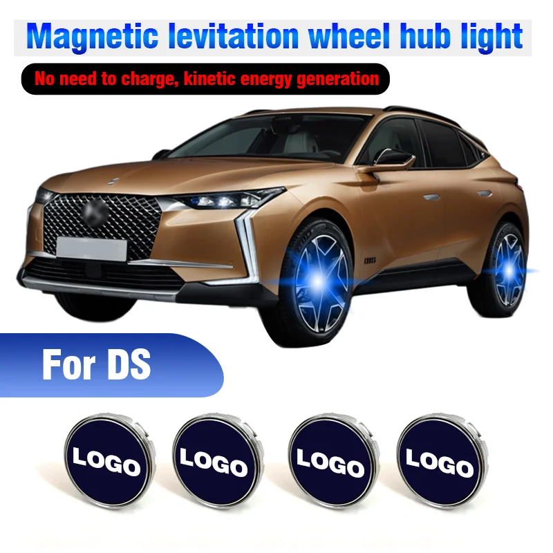 

Hub Light Car Wheel Caps Light Center Cover Lighting Cap Floating Illumination LED for Citroen DS SPIRIT Xsara DS4 Berlingo