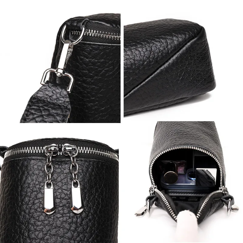 Genuine Leather Women Shoulder Bags Luxury Brands Mini Female Mobile phone bag High Quality Women Handbags Female Messenger bag