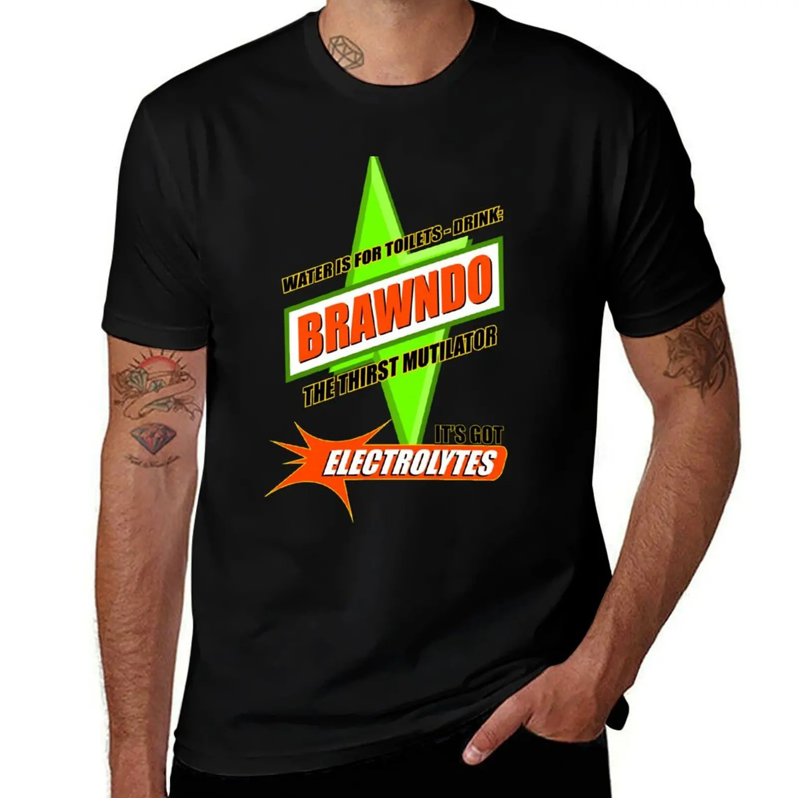 

Water is for Toilets - Drink Brawndo T-Shirt cheap stuff graphics graphic shirts mens funny t shirts
