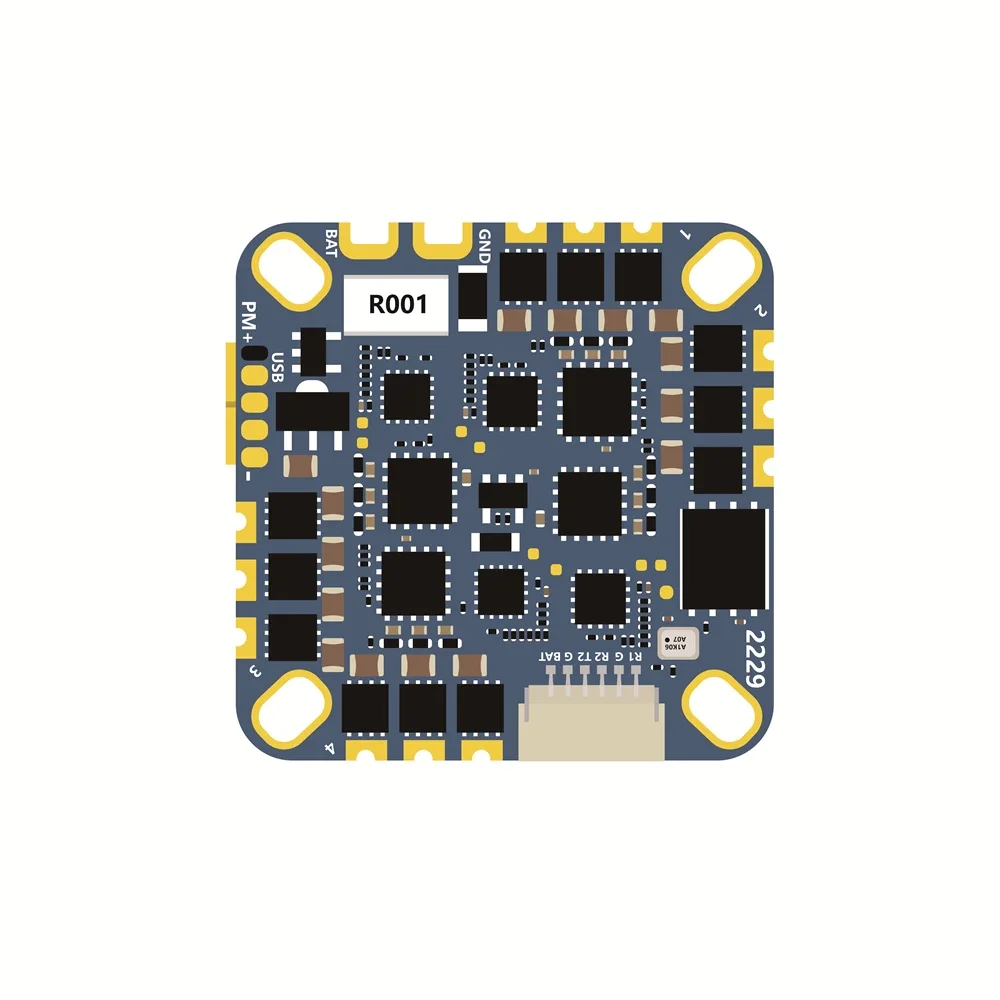 HAKRC F4126 ICM42688 F411 Flight Controller BLHELI_ S 35A 2-4s ESC AIO 25.5mm for RC FPV Freestyle Toothpick Cinewhoop Drones