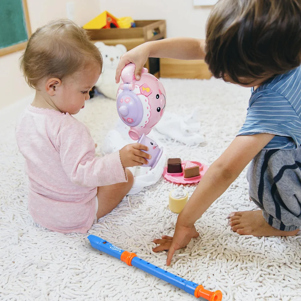 子供のためのプラスチック製のフルート,管楽器のおもちゃ,音楽トレーニングツール,教育玩具,風