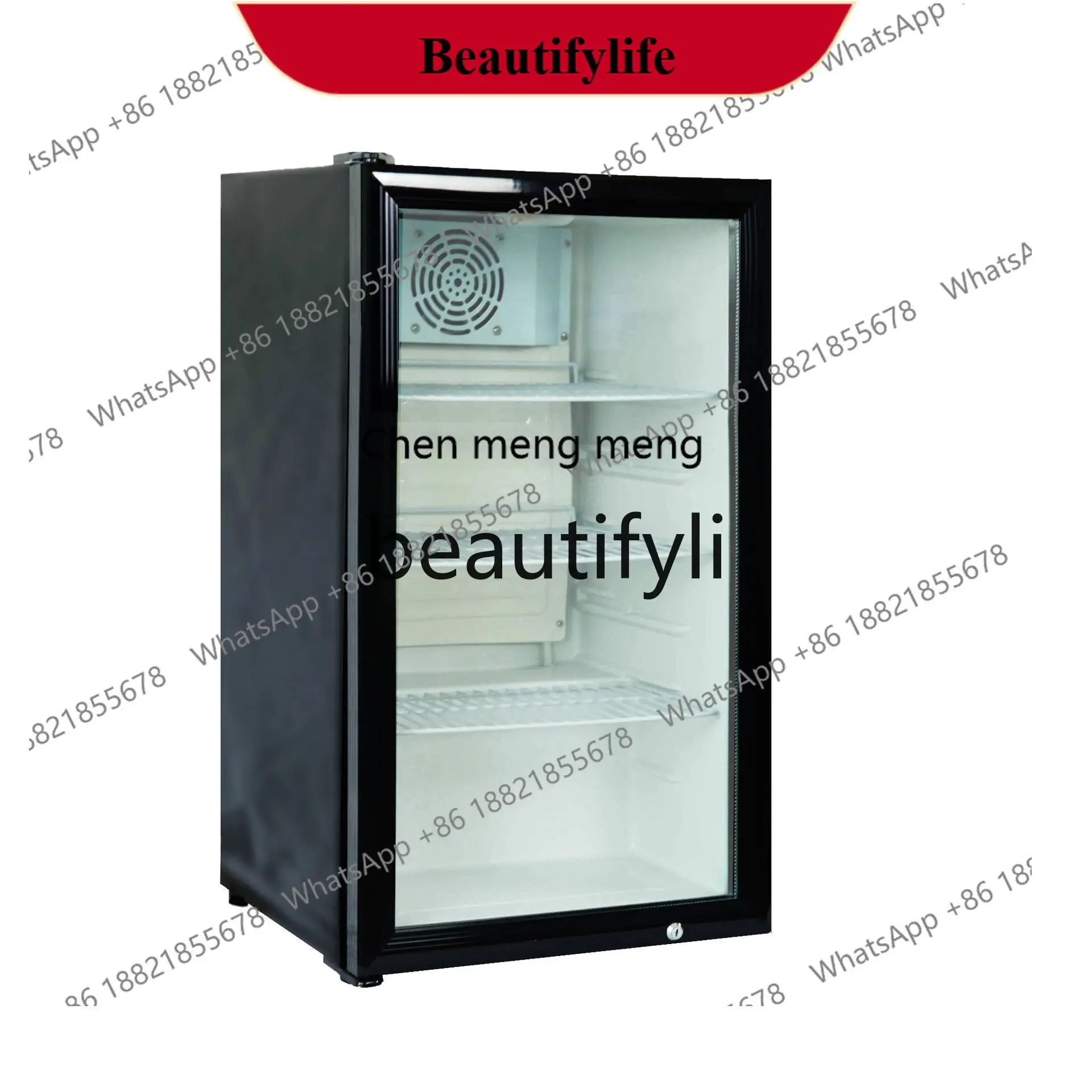 AB02  Glass door small refrigerator compressor desktop commercial refrigeration display fresh-keeping cabinet