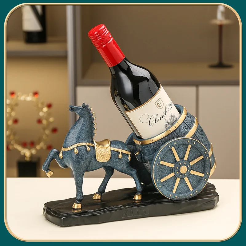 

Wine rack ornament light luxury high-end diagonal home living room wine cabinet decoration creativity, success, handicrafts