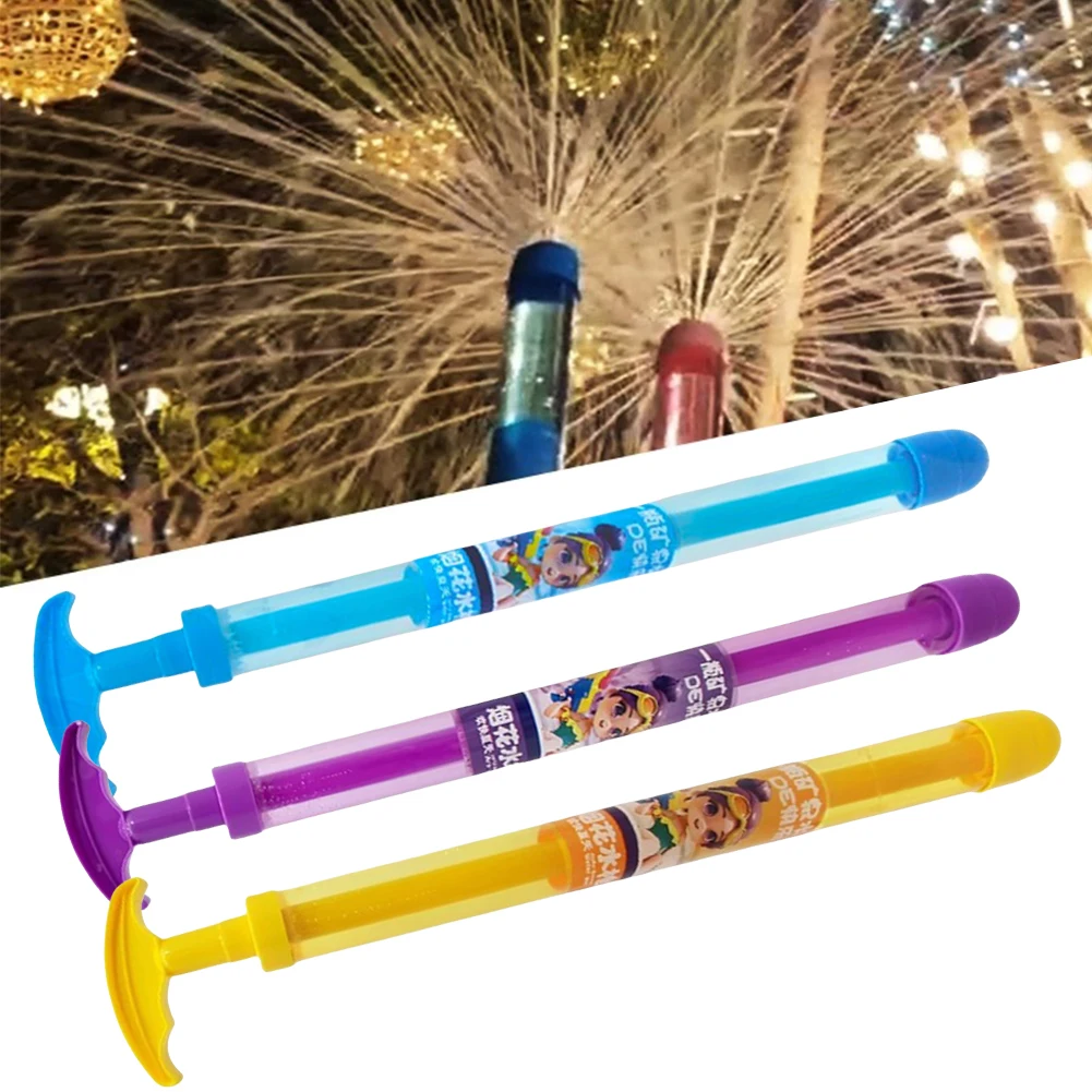 Pistola de agua de fuegos artificiales, juguete de pulverización de agua, juguete de aspersor extraíble a prueba de fugas, tubo multifunción de gran capacidad para fiesta en la piscina