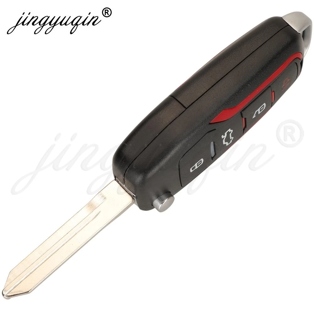 jingyuqin315/433MHz 4D63 Upgraded Flip Remote Key for Ford Escape Focus C-Max Transit F250 F350 F450 F550 HU101/FO38 OUCD6000022