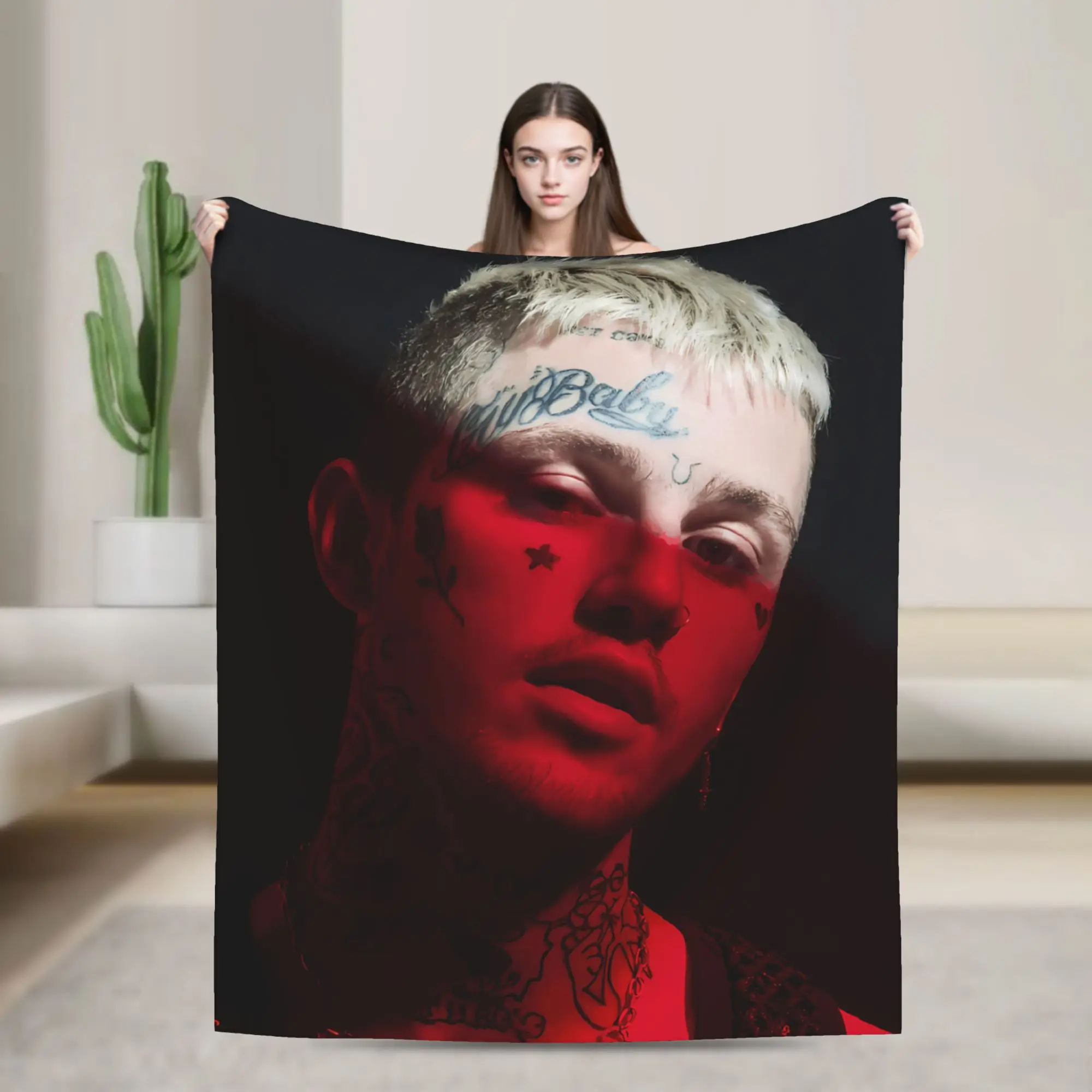 Lil Peep Love Warm Soft Blanket  Travel Office Plush Throw Blanket Print Couch Chair Flannel Bedspread Sofa Bed Cover