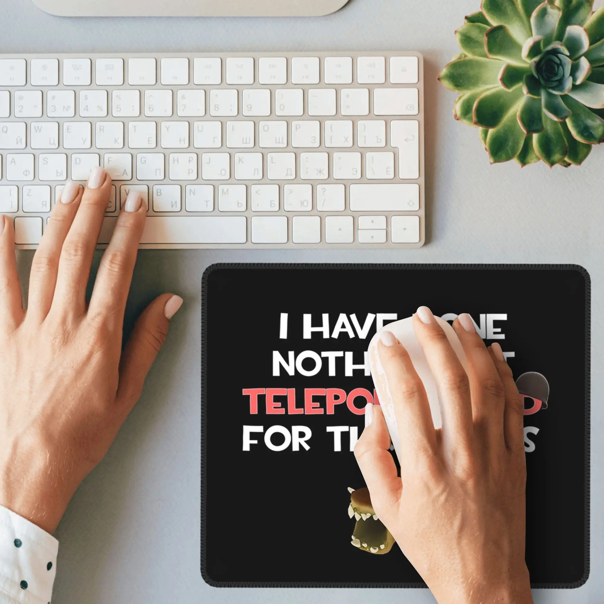 I Have Done Nothing But Teleport Bread For Three Days Mouse Pad Computer Keyboard Mouse Mat Gamer PC Laptop Desk Mat Table Mats