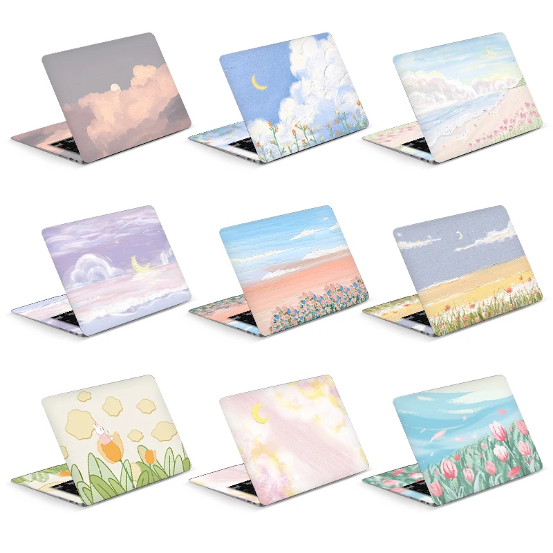 Laptop Skins Stickers Vinly Skin 12/13/14/15/17inch DIY Landscape Cover Notebook PVC Stickers for Macbook/Acer/Lenovo/HP/MIS