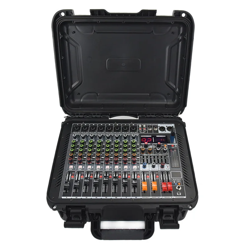 Cross-border popular mixer with power amplifier 99DSP reverb bluetooth equalization outdoor performance factory direct sales