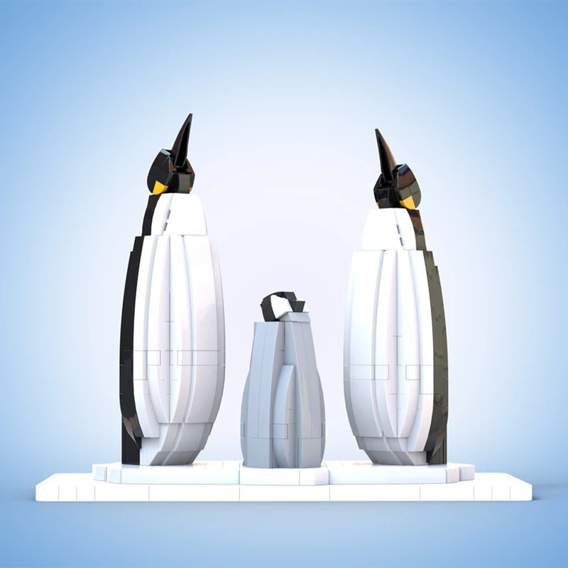 

651PCS MOC Penguin Family Arctic Animals Winter Theme Premium DIY Model Building Blocks Birthday Toys Gift