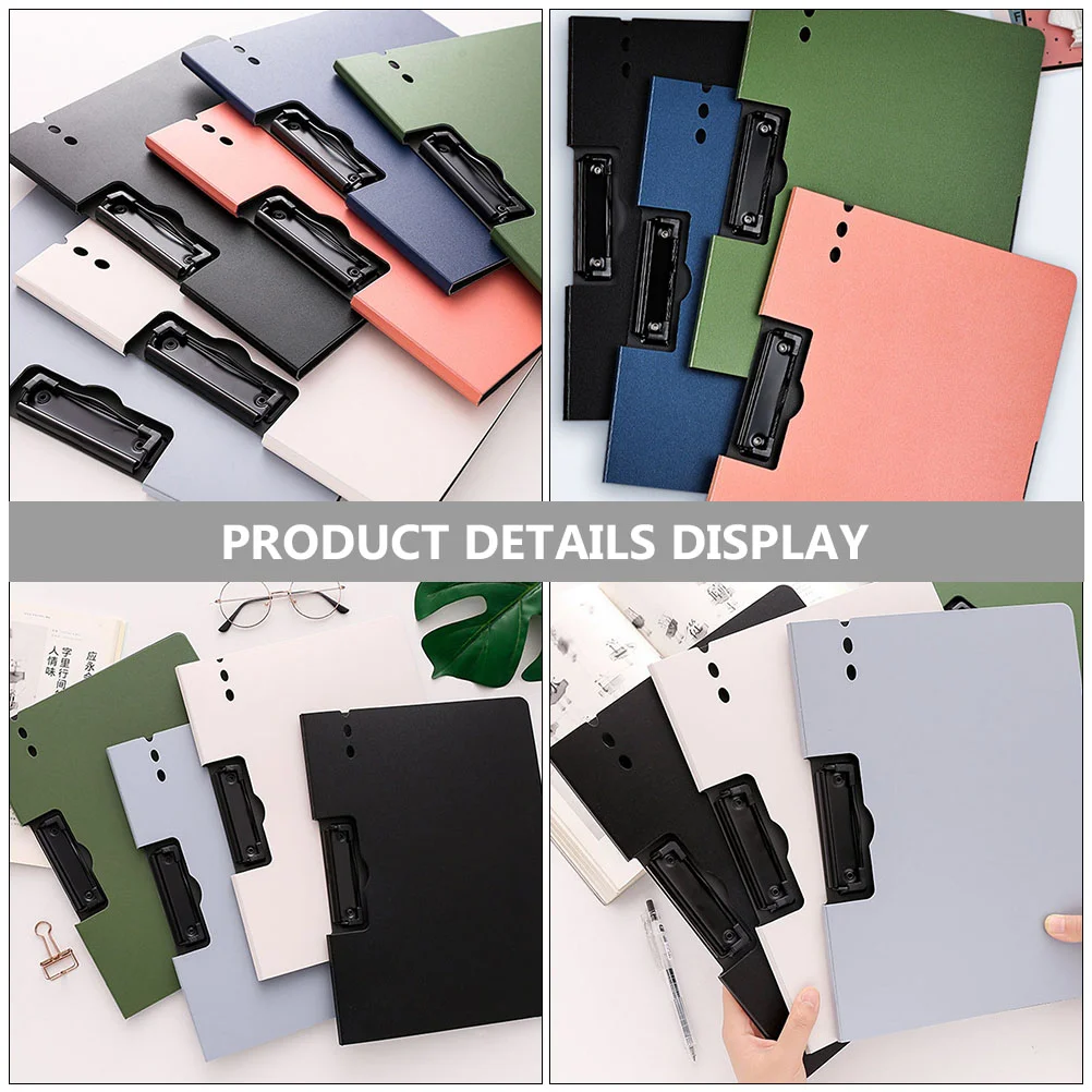 2 Pcs A4 Folder Portable Note Pads Document Organizers Plastic File Folders Multipurpose