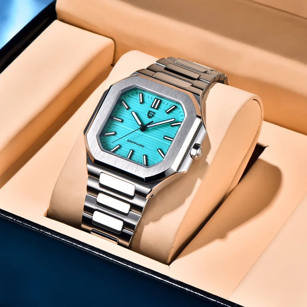 2025 New PAGANI DESIGN Mens Watches Top Luxury Quartz Watch For Man AR Sapphire Mirror Waterproof Stainless Steel Men Gift Clock