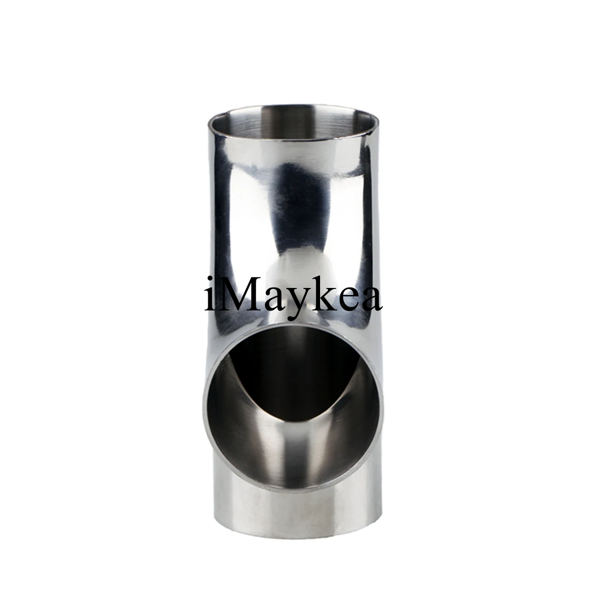 2" Stainless Steel 304 Welding OD 51mm Sanitary Tee 3 Way 90 Degree R Type Shape Pipe Fitting