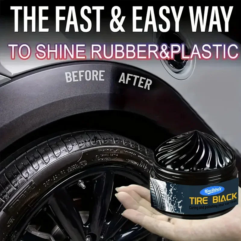 Car Tire Retreading Plastic and Tire Polishing Care Polishing Car Wax Tire Polishing Paste Factory Direct Sales