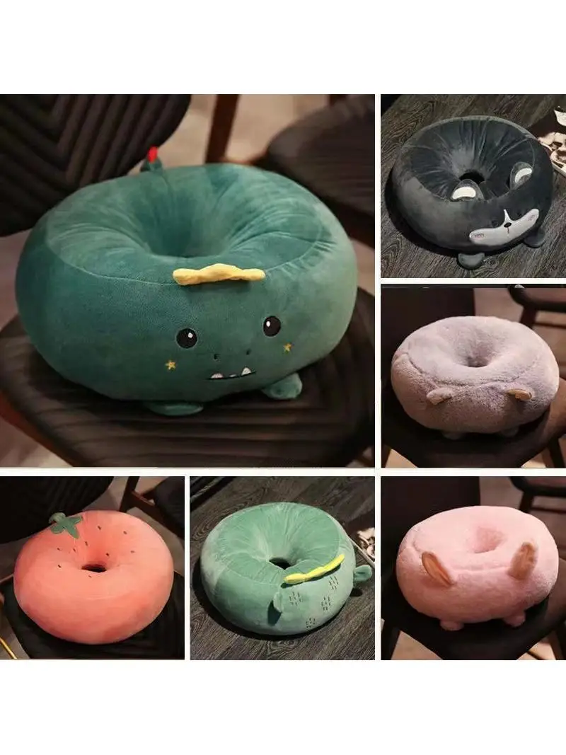 厚みのあるぬいぐるみザフフロアクッションラウンド畳シートパッド学生かわいい夏クールパッドホーム装飾生地座りパッド