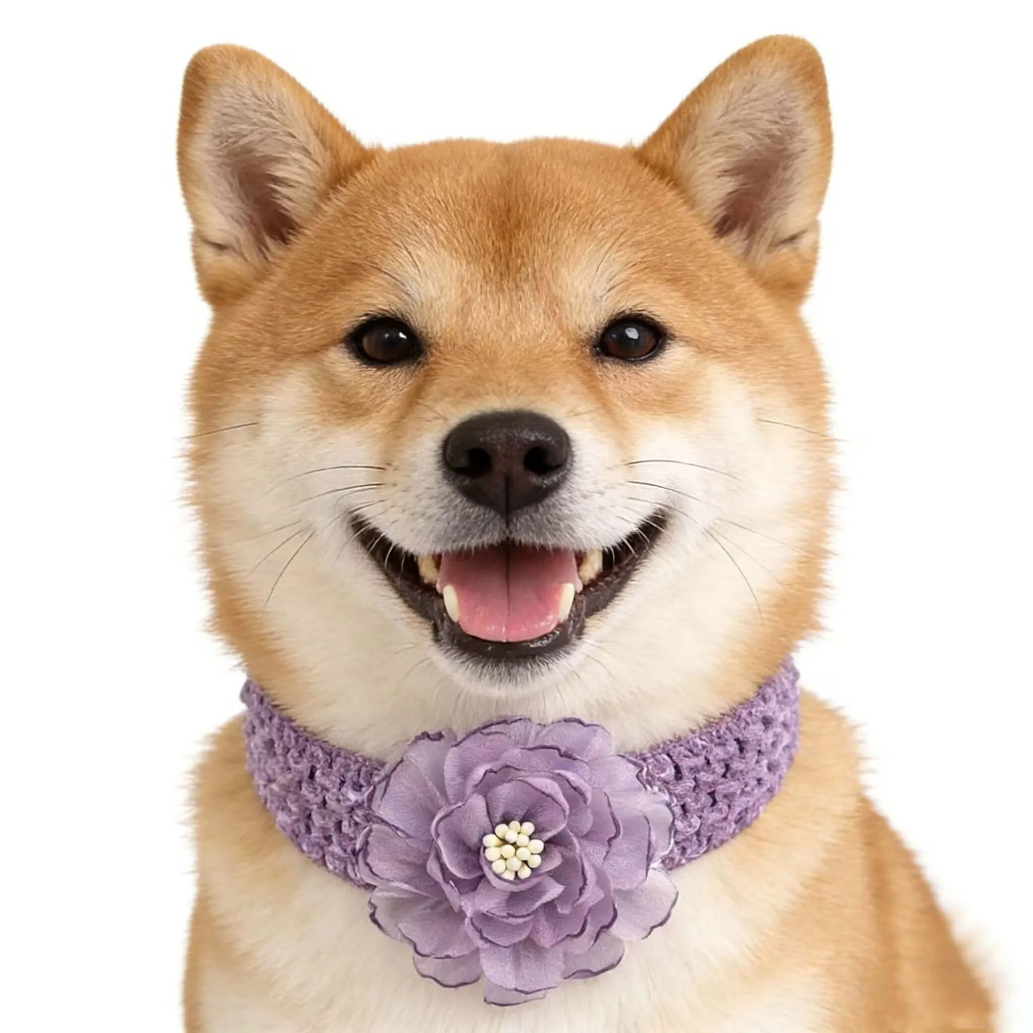50/30pcs Easter Style Pet Dog Bowtie with Elastic Bands Colorful Chiffon Flower Pet Dog Bow Ties Grooming Collar Pet Supplies