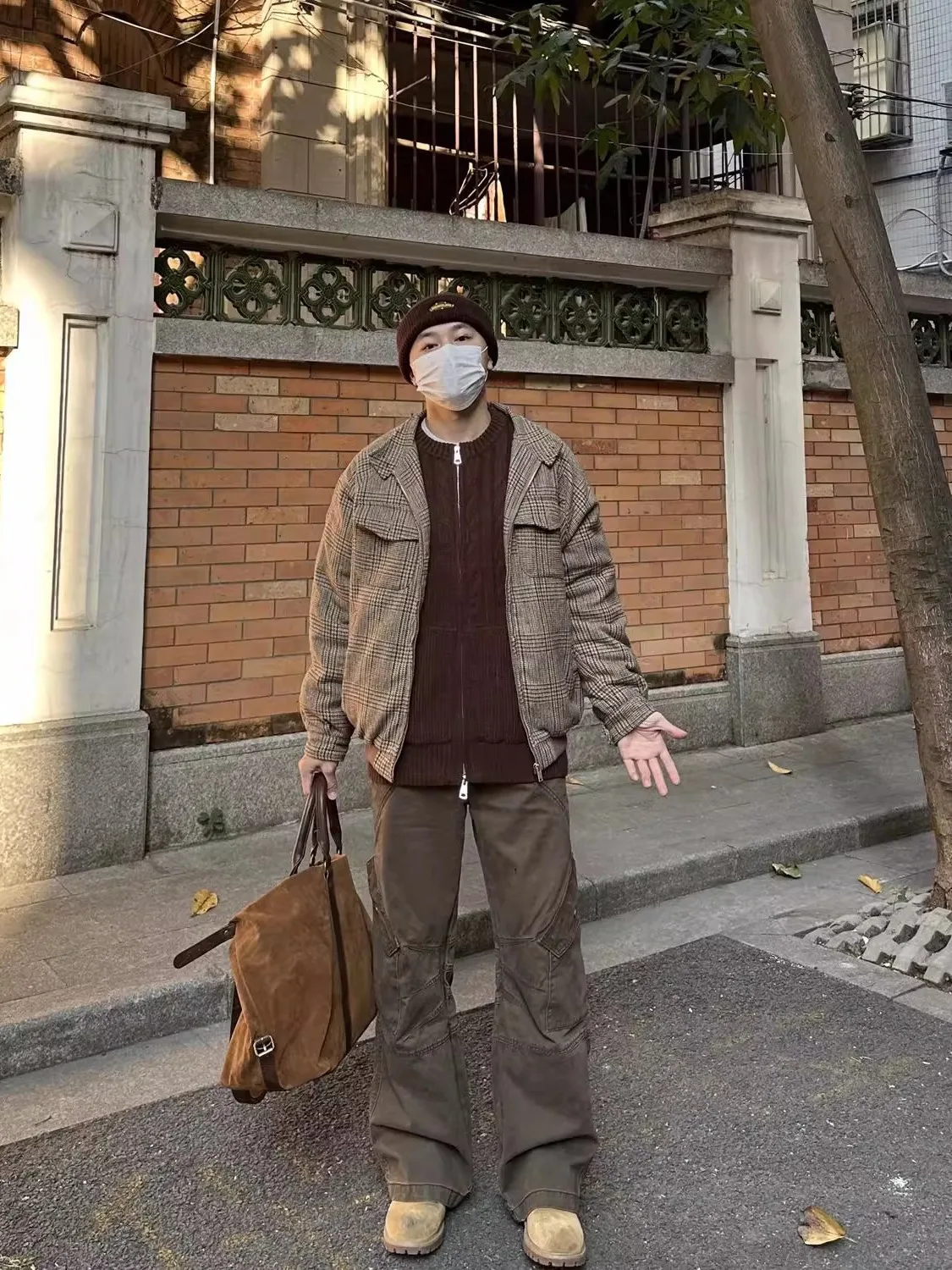 الرجعية الأمريكية ملابس العمل السراويل مستقيم فضفاض متعدد كيت Waed قابل للتعديل الخصر تصميم الإحساس السراويل الطويلة الجينز #2