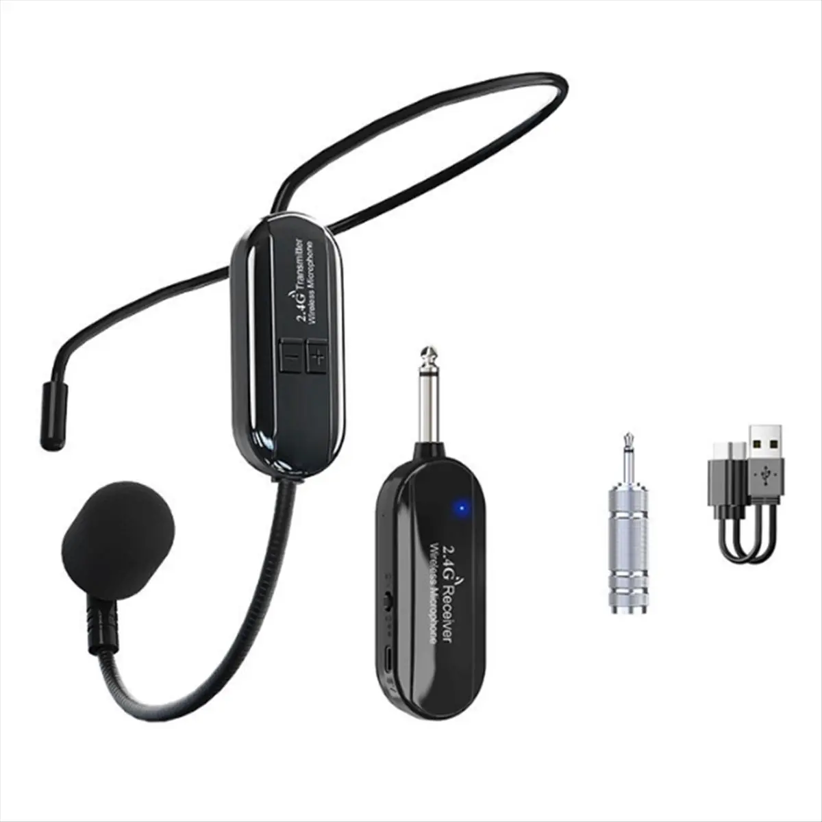 A72Z Professional Wireless Headset Microphone Transmitter Microfone for Voice Radio System Guitar Teaching Fitness Gaming