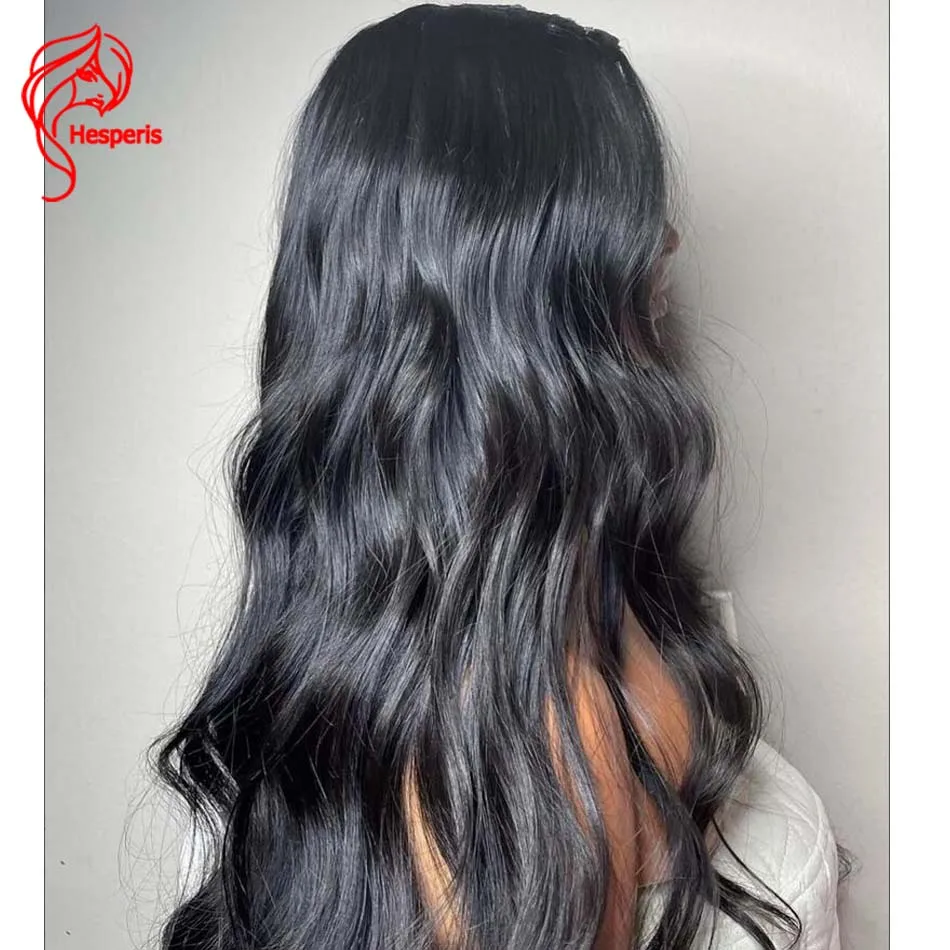 Hesperis Body Wave U Part Human Hair Wigs Brazilian Remy Full Machine Made Wig For Black Women Natural Color 24 inch 180 Density