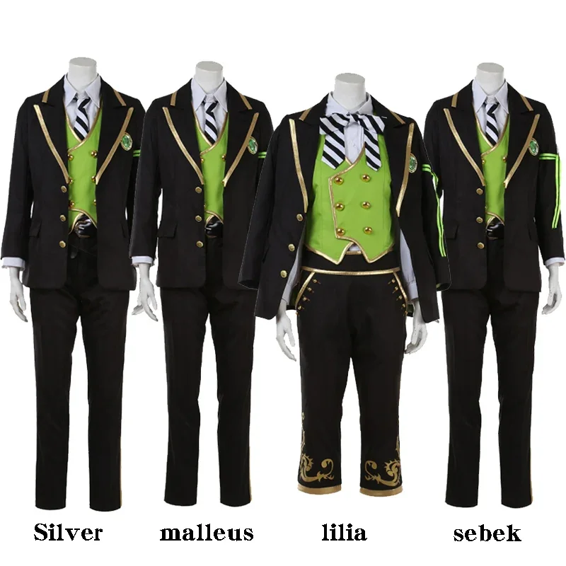 

Game Twisted Wonderland DIASOMNIA Lilia Malleus Sebek Silver Cosplay Costume Halloween Carnival Uniforms Formal Suit Clothing