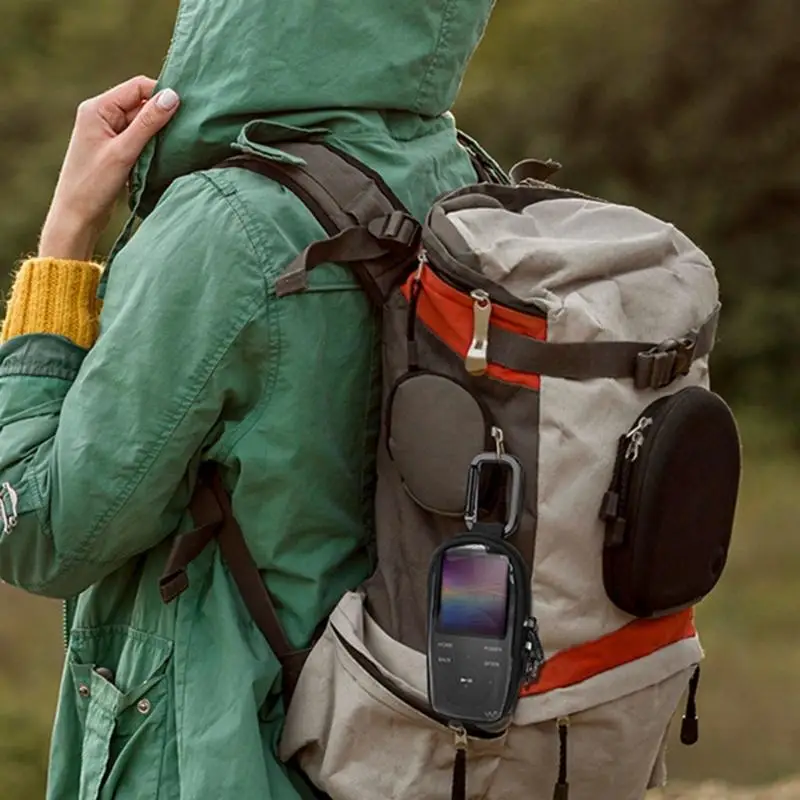 T5ea Nylon e TPU Protetive Sleeve Travel Case para NWE394 Dispositivos MP3 estreitos apresentam design amigável toque e clipe