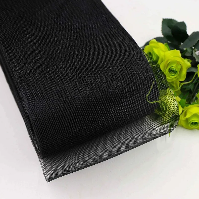 50/100 Yards Stiff Polyester Horsehair Braid for Boning Sewing Wedding Bridal Dress Dance Formal Dress Crinoline Mesh Crafts