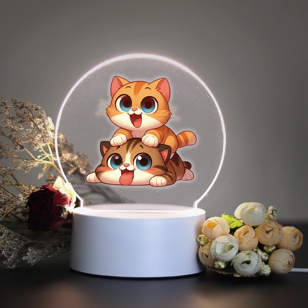 

Animal Family Funny Led Table Lamp 16 Color Changing Rgb Ambient Lights For Bedroom Festival Home Bedside Gaming Room Decor