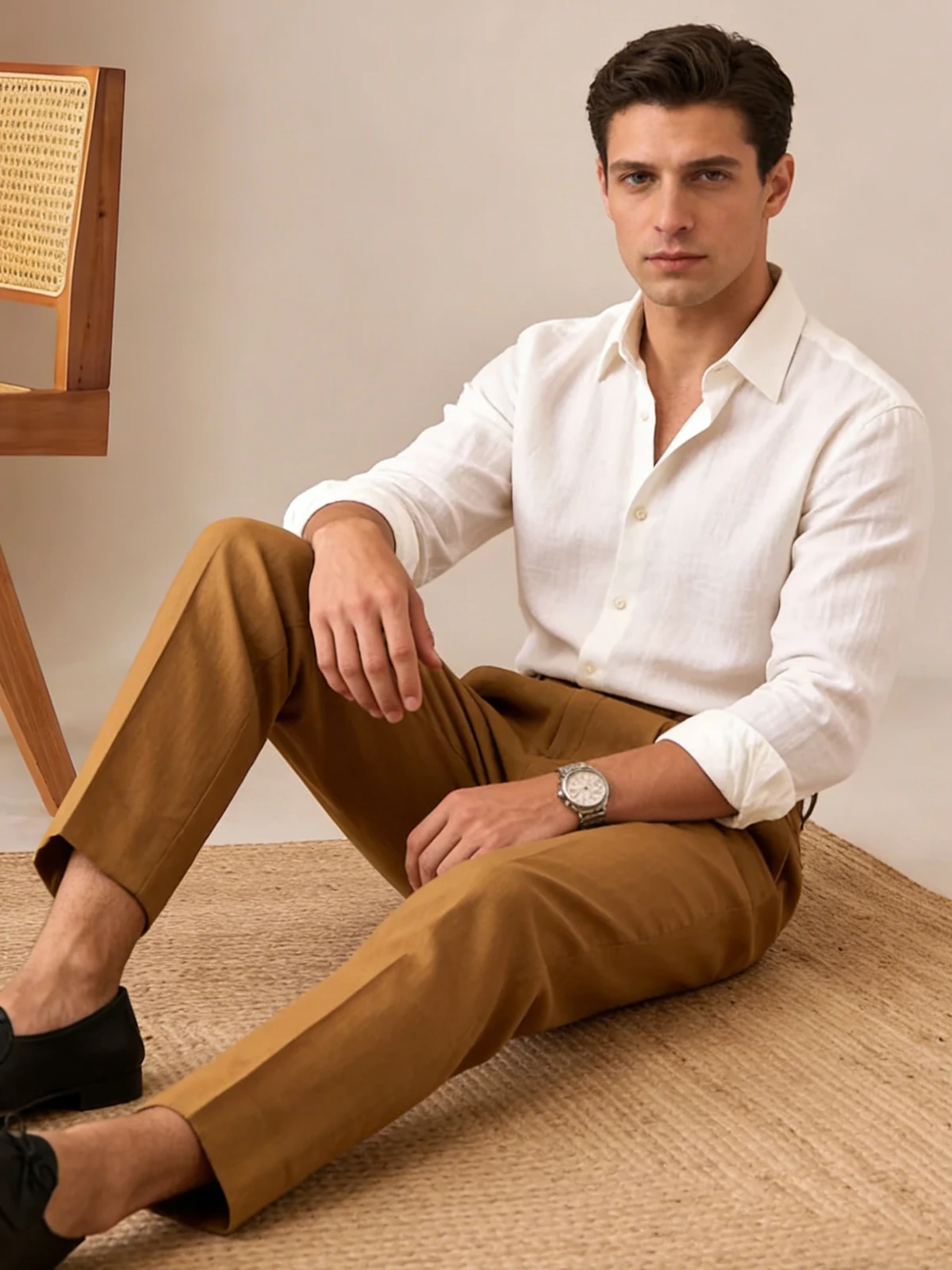 Premium Men's Pleated Wide-Leg Dress Pants Versatile Formal Casual Trousers Chinos Business Daily Office Banquet Wedding Summer - Image 4