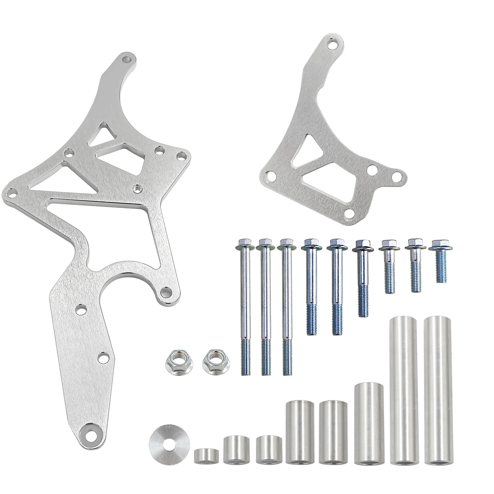 

For LS Engine Serpentine Bracket Kit Alternator/Power Steering Pump Interchangeable Conversion 6061 Aluminum Alloy