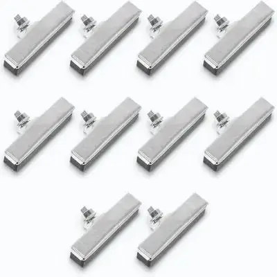 

10pcs Wear-Resistant Bike Brake Pads Silent Noise Reduction Metal Rubber Brake Blocks Easy Install No Rim Damage Cycling Braking