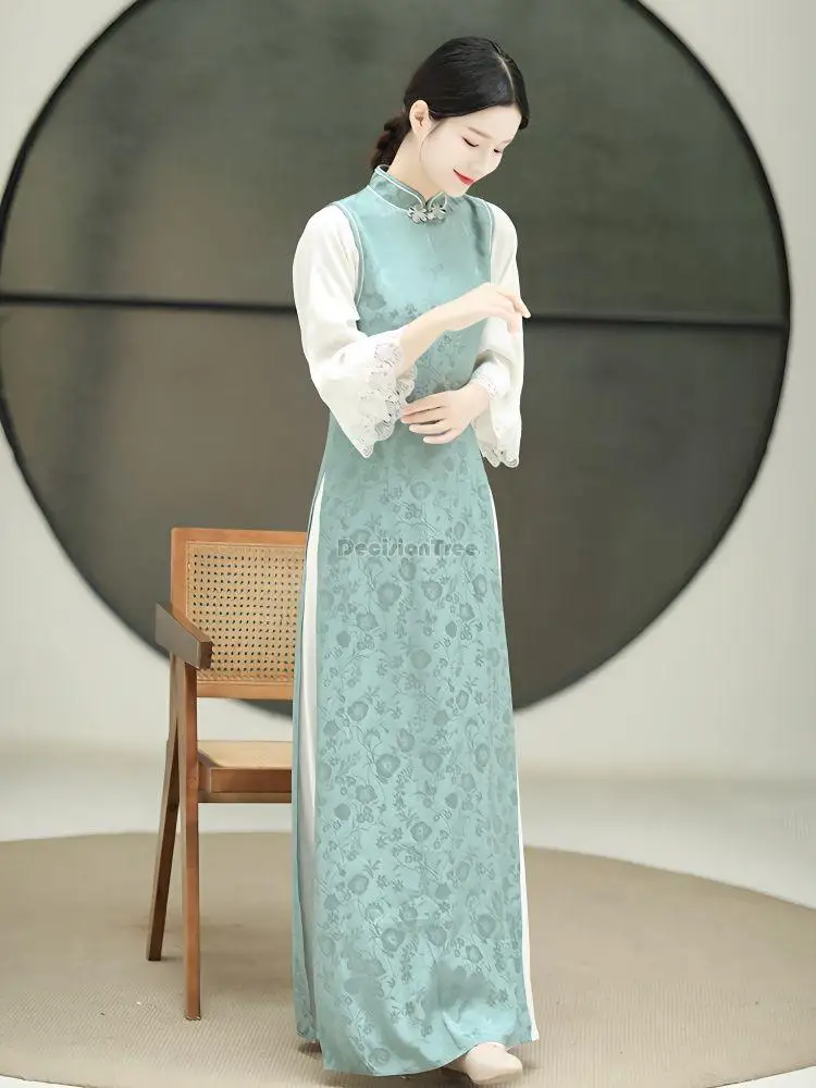 

vietnam aodai chinese traditional dress chinese dress qipao long chinese cheongsam dress chinoise modern cheongsam dress