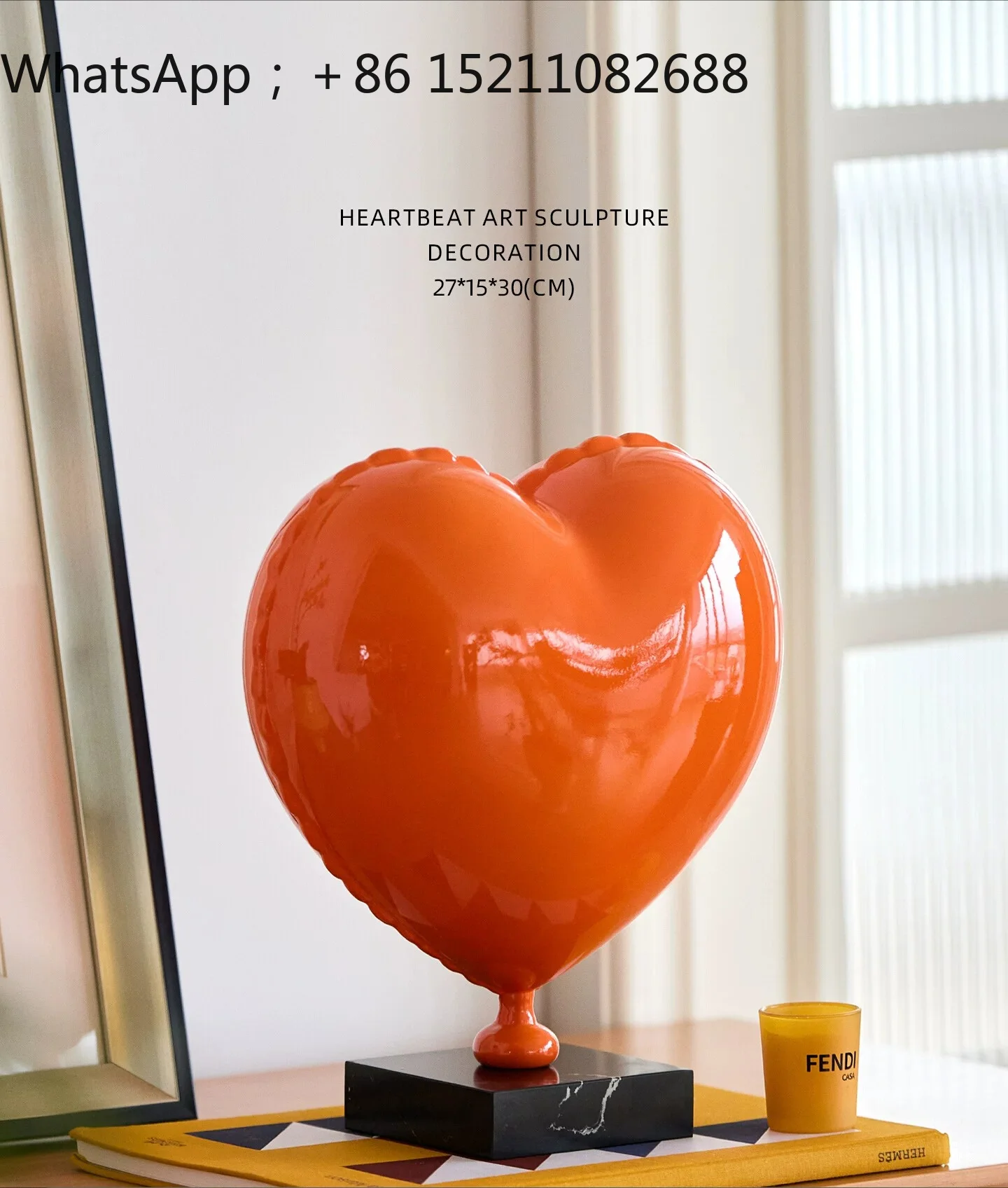LLY creative love balloon sculpture ornament living room porch TV cabinet high-end desktop housewarming gift